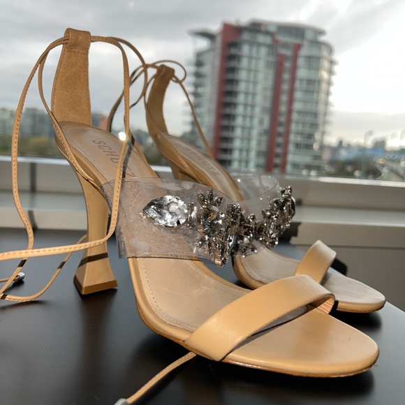 Schutz: Inddy Heel in Deluxe Nappa Light Nude - Picture 2 of 2